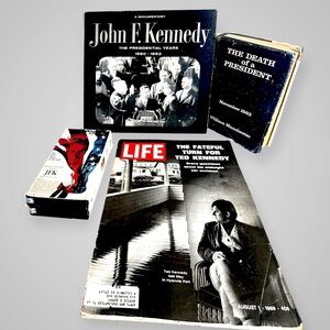 John F. Kennedy Ted Kennedy Book, Vinyl, Life Mag.DVD Collection